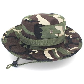 Sombrero Militar de Caz Sistema de broche para recoger Camuflaje Cordon 4587 