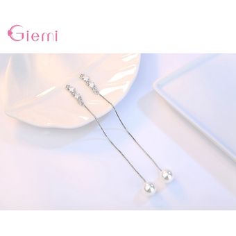 Total Circonio Estrella Perla Oreja Femenina Nueva Tendencia 