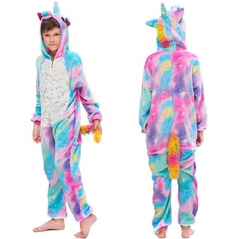 ropa de dormir mono de disfraz de c Pijama de unicornio para niños 