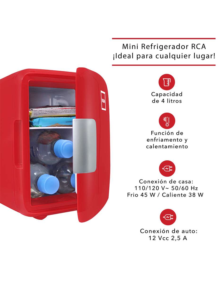 RCA Mini Refrigerador Color Rojo RC-4R