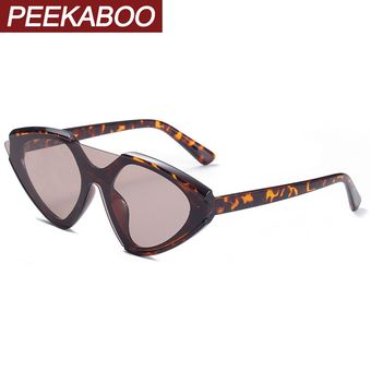 Peekaboo One Piece Lens gafas de sol retro leopardo gafasmujer 