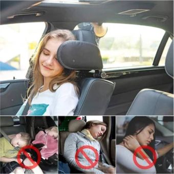 Forma de H - Soporte para la cabeza del coche para niños, almohadas de  viaje para bebés, almohadas de asiento de automóvil para niños, para apoyar  el