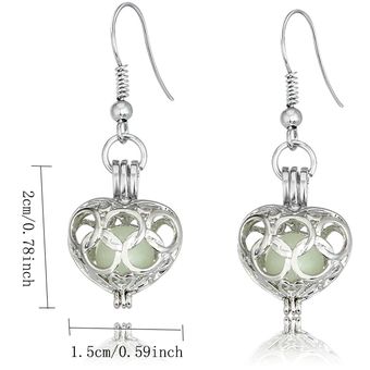 Hueco Amor Brillo Piedra Pendientes Femeninos Encantador De 
