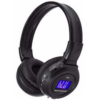 Diadema N65 Bluetooth Audifonos Pantalla Micro Sd Radio Fm Negro 