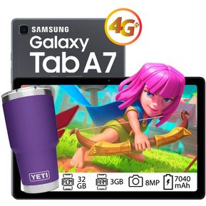 Tablet Samsung Tab A7 4G LTE 32gb 3gb Gris + Vaso termico