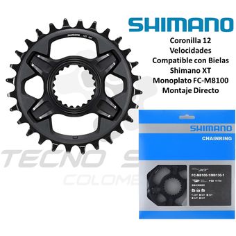 Shimano xt 2025 monoplato 12v