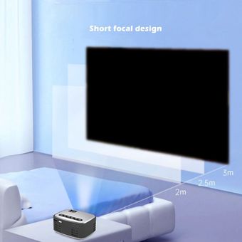 LED Mini Proyector 320x240 Pixels admite audio USB compatible con HDMI de 1080p 
