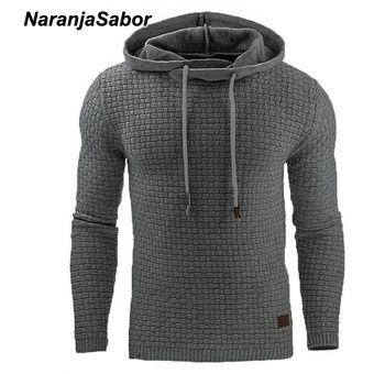 NaranjaSabor Autumn Men's Hoodies Slim Hooded Sweatshirts Mens Coats Male Casual Sportswear Streetwear Brand Clothing N461（#Dark Grey） 