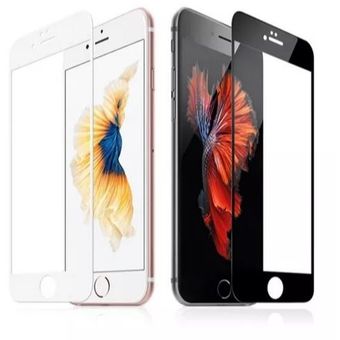 Cristal templado para Apple iPhone 8 Plus - 4D color Blanco
