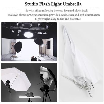 Studio-reflex paraguas Umbrella 101cm - oro interior 40" exterior negro 