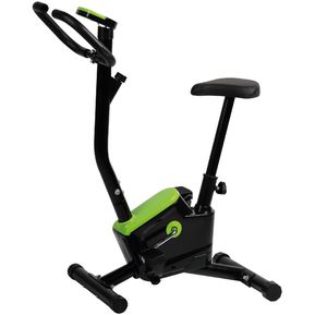 Bicicleta Spinning Fitness Estática Hogar Gym 10-11 kg Color Negro / Verde JS613 Kingsman