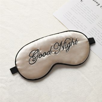 Máscara ocular para dormir 1 parche de seda de imitación de buena noche antifaz para dormir 