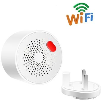 WiFi Detector de Gas inteligente Sensor de humo Alarma de incendio Sensor de Gas de carbon CUI 
