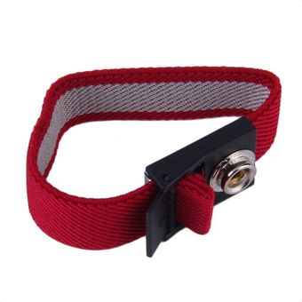 Anti estática de muñeca ajustable correa de descarga a tierra de la banda brazalete electrónico 
