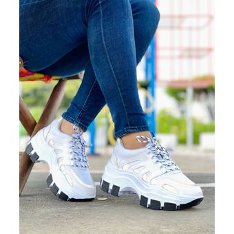 Tenis Blancos Bellos Zapatillas Mujer Lindos Moda | Linio Colombia -