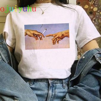 Nueva camiseta de David Michelangelo Vaporwave para mujer Camiseta con estampado estético de m HON 