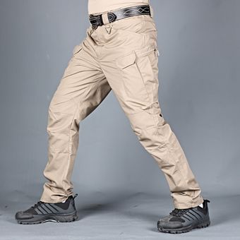 Pantalones tácticos de bolsillo múltiple para hombre,rop #1Gray IX9 
