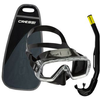 Tubo y gafas de snorkel para buceo Cressi