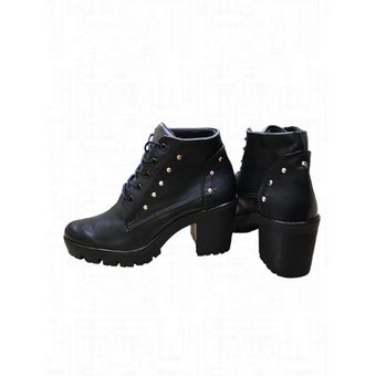 Zapatillas deportivas para vestir para mujer en color negro - Botines Negros