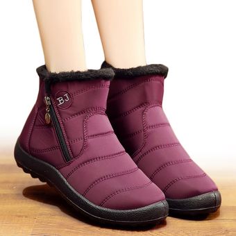 Botas de nieve con felpa para Mujer botines impermeables de talla g Botas de nieve con felpa para Mujer botines impermeables de talla g