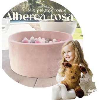 NATURE GARTEN - ALBERCA CON PELOTAS PISCINA BEBE ROSA + MIX 150 PELOTAS |  Linio México - JO625TB1DJOWTLMX