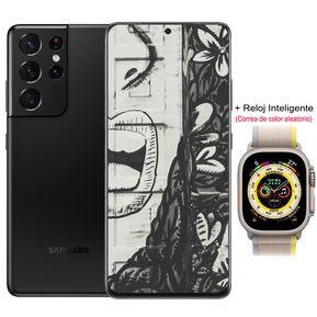 Samsung Galaxy S21 Ultra 5G 12GB+128GB y Smartwatch-Negro