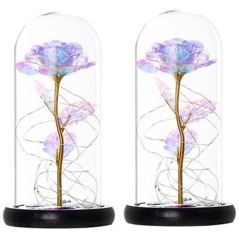 Rose de cristal cubierta de la flor luminosa llevó el regalo Flor Eterna de  cristal ligera llevada | Linio México - GE598HL1A27L6LMX