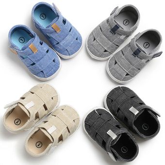 Zapatos de cuna blandos para niños recién nacidos sandalias antideslizantes para primeros pasos 