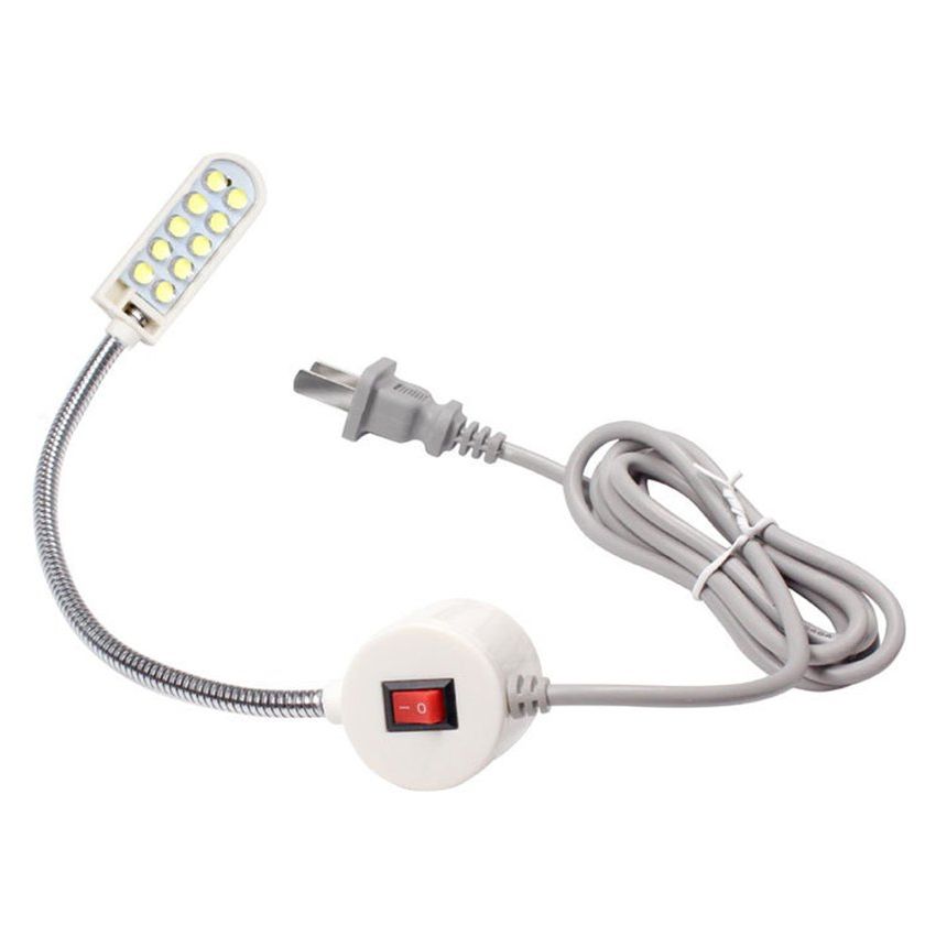 Máquina de coser portátil Luz 10 LED Luz de trabajo Luz Magnética Lámpara de cuello de cuello