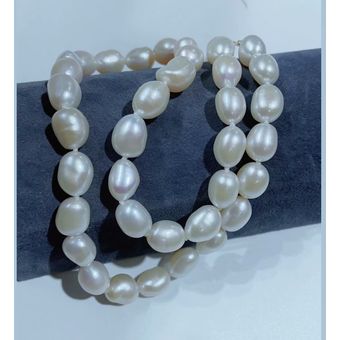 Collar de perlas para mujer moda de agua dulce natural de hecho a mano 
