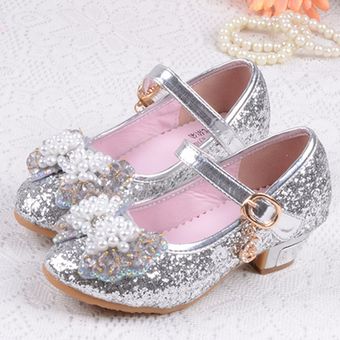 Zapatos Kid preciosa princesa sandalias sandalias del verano brillante nudo de la mariposa niños 