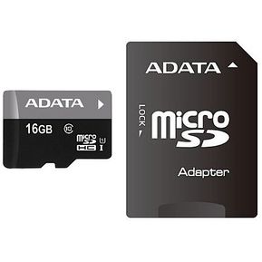 MEMORIA MICRO SDHC 16 GB UHS-I CLASE 10 C/ADAPTADOR ADATA
