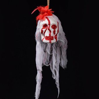 Halloween Horrible Skeleton Bloody Skull Spooky Hanging Party Decoration Supply blanco Blanco 