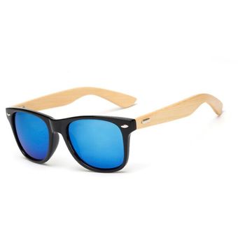 16 Color Wood Sunglasses Men Bamboo Women Designer Mirror De 