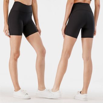 #Black pantalones cortos deportivos sin costuras para mujer,mallas ajustadas de cintura alta para 
