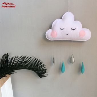 Hw Lindo Fieltro Nube Decoracion Bebe Habitacion Pared Colgante Nordico Sonrisas Gota De Lluvia Nube Ropa De Cama Habitacion Tienda Decoracion Bebe Linio Peru Ge5hl04lmqxlpe