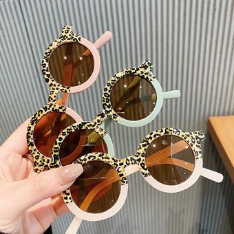 lentes de sol redondas de diseñador de marca para exteriores gafas de sol redondas Retro Para Niños y Niñas 