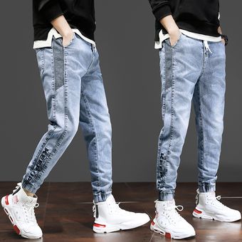 C 22233 Gris Jeans De Tamaño Grande Para Hombres 