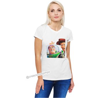 Camiseta Infantil Mujer ToyStory Moda LifeStyle Poliester Algodon 