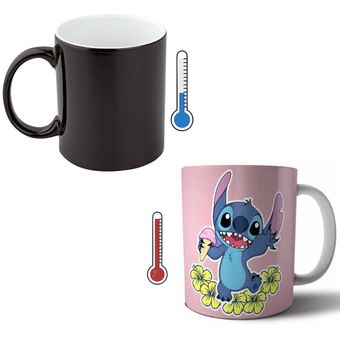  Disney Taza de viaje de cerámica Stitch – Lilo & Stitch : Hogar  y Cocina