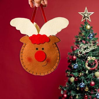 Bolsa de regalo con cordón de Navidad Bolsa de teléfono Decoraciones Regalo Bolsas de caramelo Adornos 