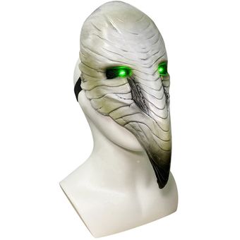 #With LED Lights Doctor plaga Steampunk máscara de pájaro Cosplay luces LED máscaras de látex aterradoras Halloween 