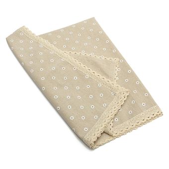 Mesa de lino algodón Elegante mantel floral Mante El 140x220 