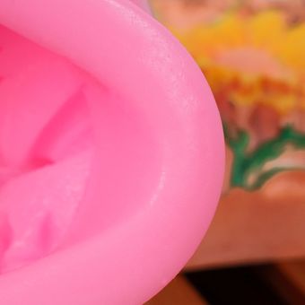 Girasol Flor del molde del silicón líquido duradero hecho a mano DIY molde de la hornada 