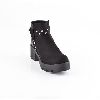 Botin negro outlet mujer price shoes