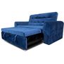 Sofácama Extensible Opus Tela Terciopelo Azul