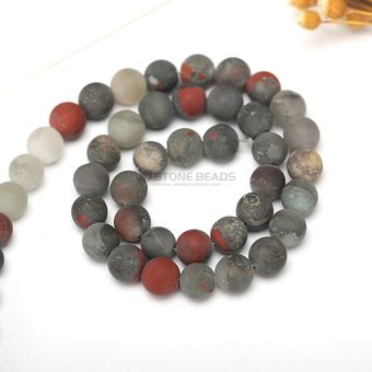 Utilizadas Perlas De Piedra Natural Heladas De 18 Colores 