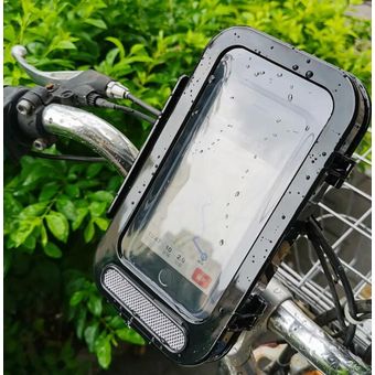 Soporte Estuche Celular antigolpes Impermeable Moto Bicicleta