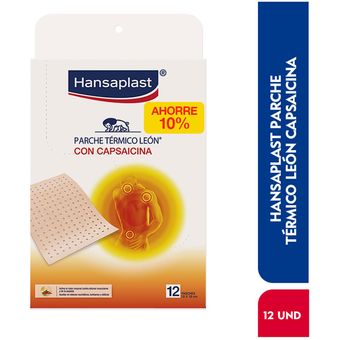 HANSAPLAST MED PARCHE CALOR TALLA PEQUEÑA 2 UNIDADES 10x15 CM