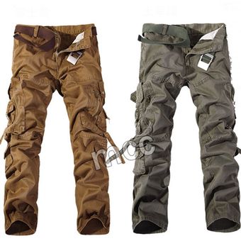 #qin zong Pantalones tácticos militares para hombre,monos lavados con múltiples bolsillos,pantalones sueltos de algodón,pantalón masculino de carga,talla 28 a 42 